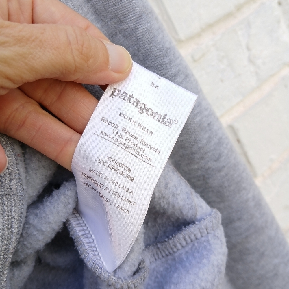 Patagonia Summit Road Gray Graphic Sweatshirt Hoodie - Picture 5 of 8